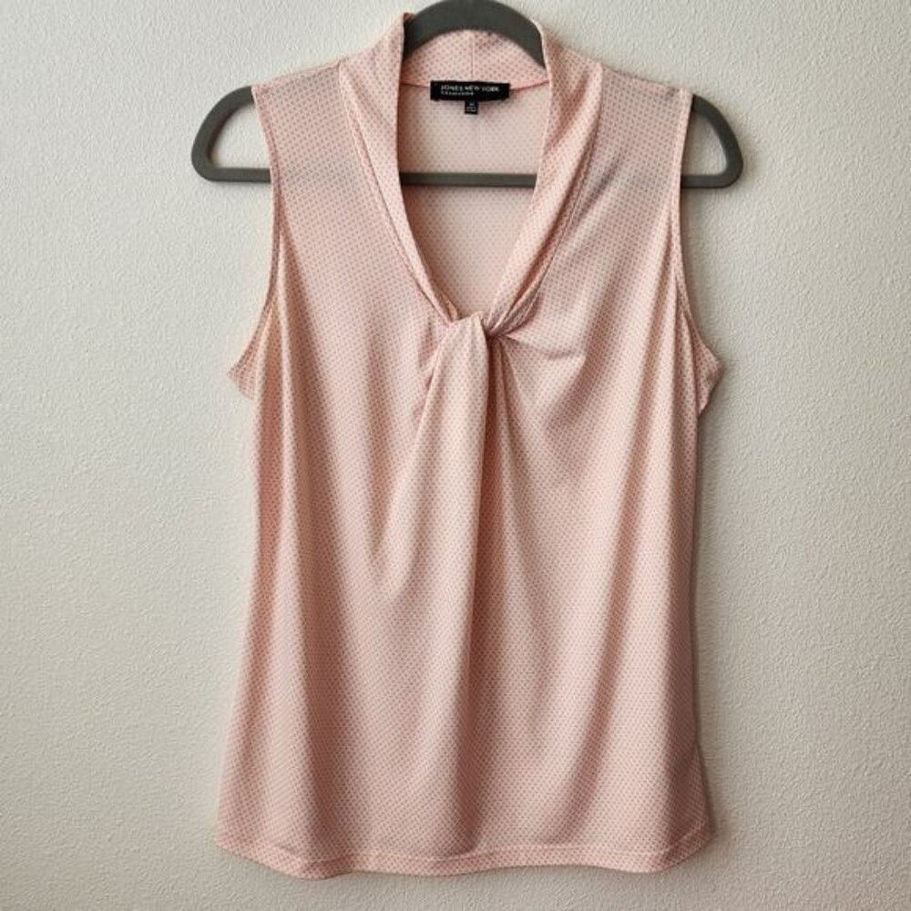 Jones New York Petal Pink Sleeveless Blouse EUC